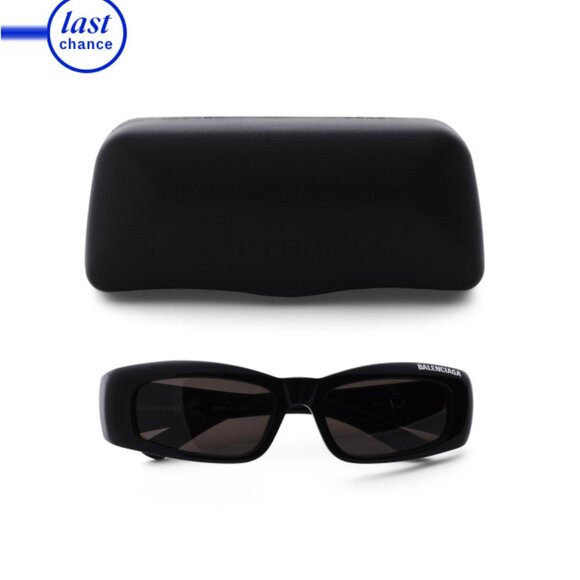 BALENCIAGA Black/grey 57mm Rectangle Sunglasses - Picture 1 of 2